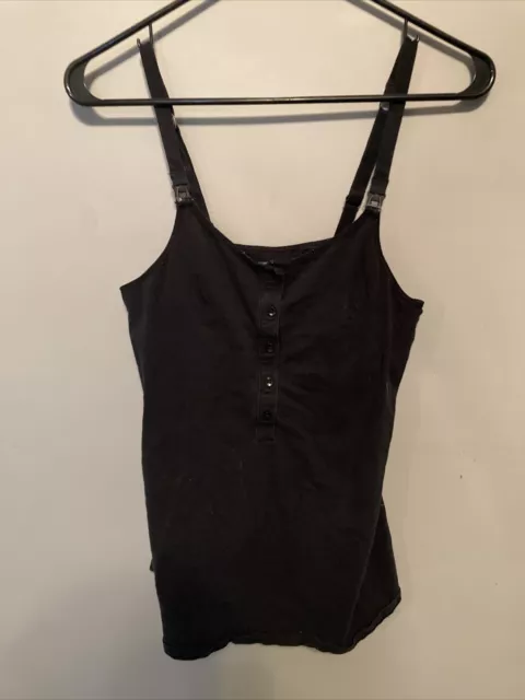 Gilligan OMalley Medium Nursing Black Tanktop