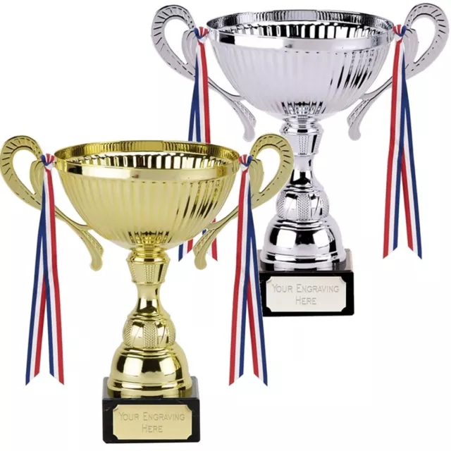 Large Silver/Gold Presentation Cup Trophy Multi Award – Free Engraving