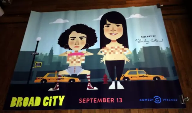 COMEDY CENTRAL BROAD CITY 5ft Subway Poster #3 SEASON 4 2017