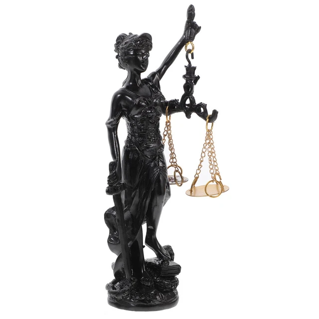 Balances De La Justice Statue De La Justice - Décor Bureau Ou Maison - En Résine - Plusieurs Tailles (S, M, L, XL) - Idée Cadeau Pour Avocats Balance De Justice En Solde
