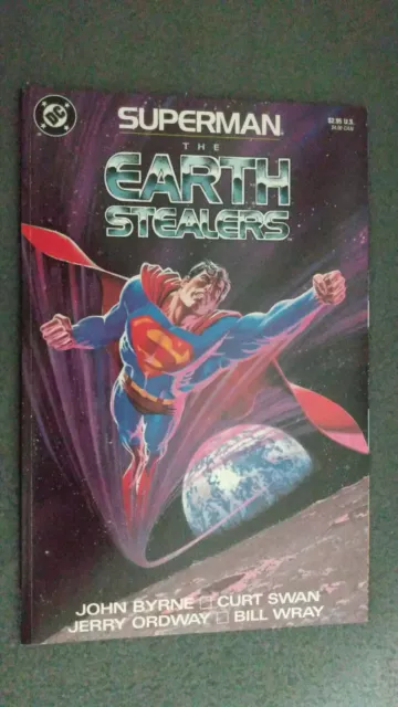 Superman The Earth Stealer TPB (1988) FN-VF DC Comics $4 Flat Rate Comb Shipping