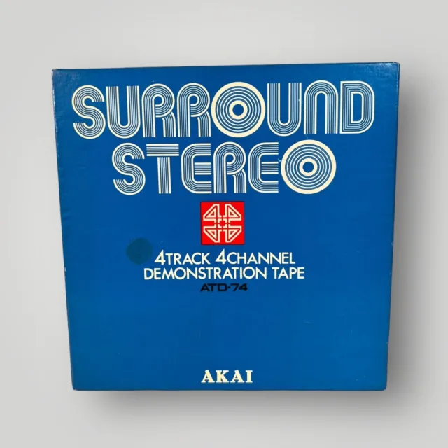 AKAI Quad ATD-74 Demo Reel to Reel Tape 4-Track 4-Channel Quadraphonic 7 1/2 IPS