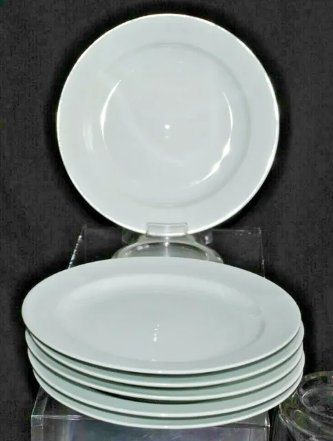 Arzberg Hutschenreuther Gruppe Germany Lot 4 Salad Plates Solid Grey/Green 2