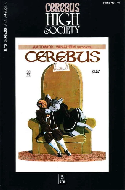Cerebus High Society #5 FN; Aardvark-Vanaheim | 30 Dave Sim - we combine shippin