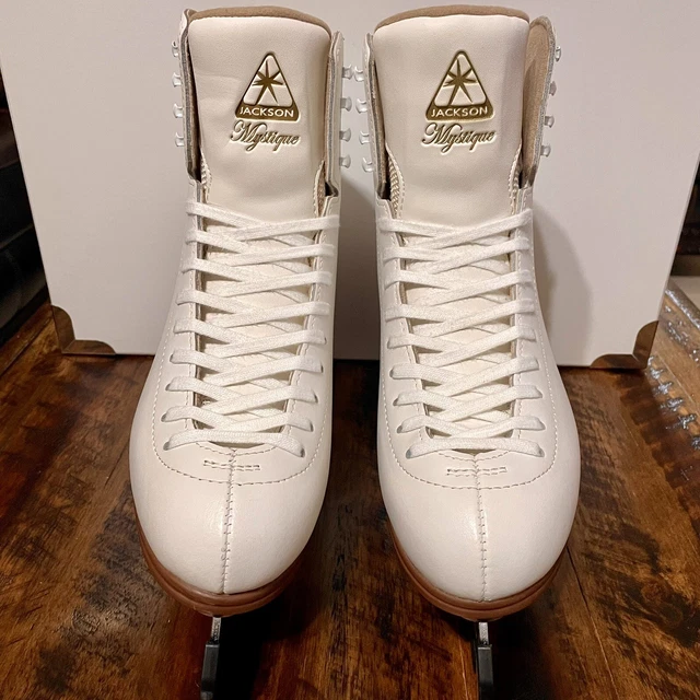 JACKSON ULTIMA MYSTIQUE 1490 Ladies White Figure Ice Skates Size 10 C