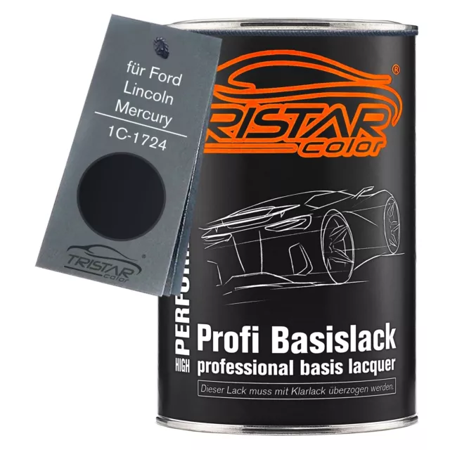 Autolack Dose spritzfertig für Ford Lincoln Mercury 1C 1724 Black Basislack 1,0L