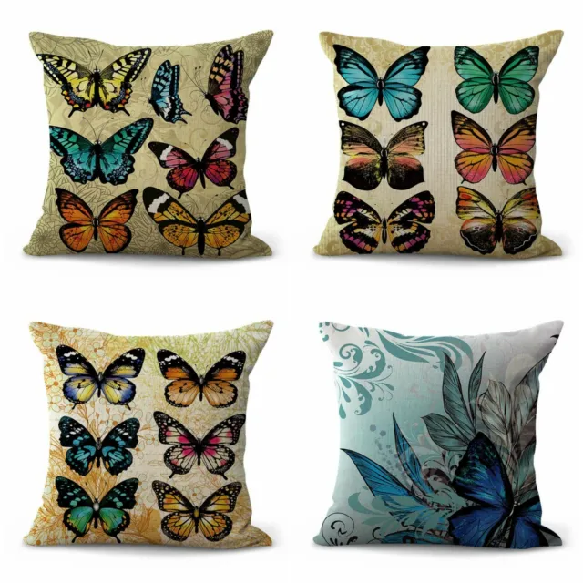 set of 4 replacement chair cushions indoor  butterfly