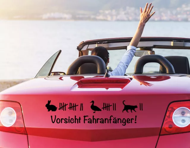 AUTOAUFKLEBER FAHRANFÄNGER AUFKLEBER Auto Sticker Vorsicht Fahranfänger  pkm238 EUR 9,49 - PicClick DE