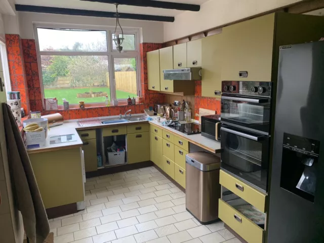 Vintage Retro Kitchen Cabinets Cupboards, Over 50yrs Old!!!!