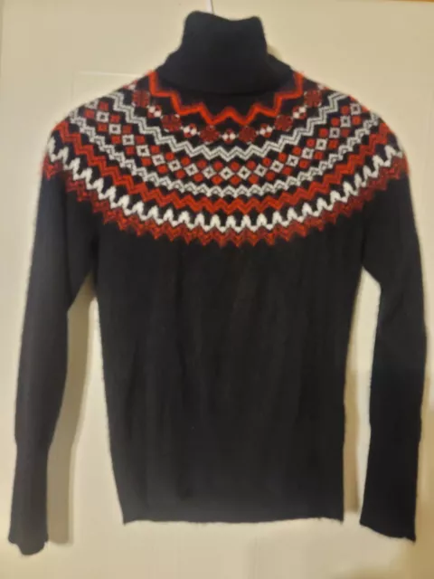 Charter Club Fair Isle Cashmere Sweater Size S