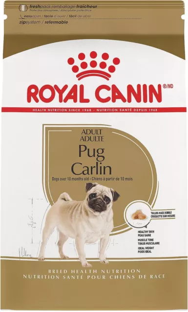 ROYAL CANIN BREED HEALTH NUTRITION Pug Adult Dry Dog Food 10-Pounds *NEW*
