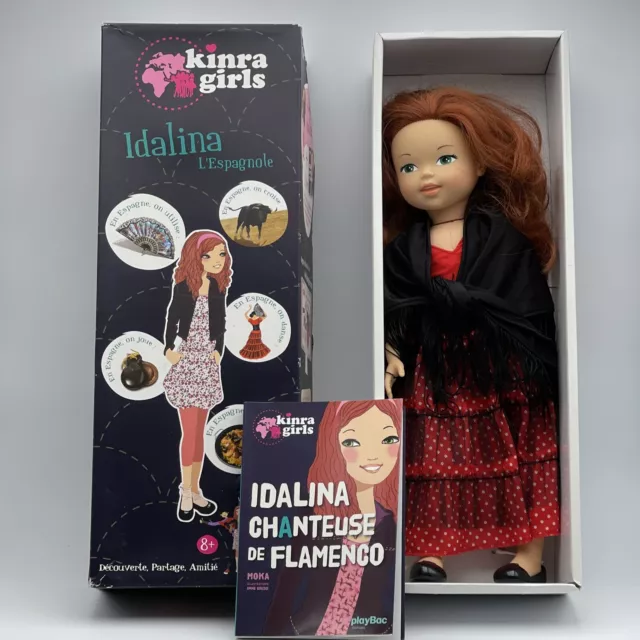 Poupée Kinra girls Idalina l'espagnole Corolle robe 40cm + livre