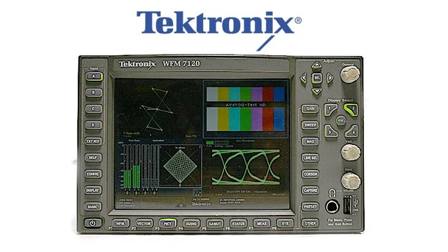 Tektronix WFM7120 Waveform Monitor OPT: SD HD CPS EYE AD PHY SIM DAT AVD