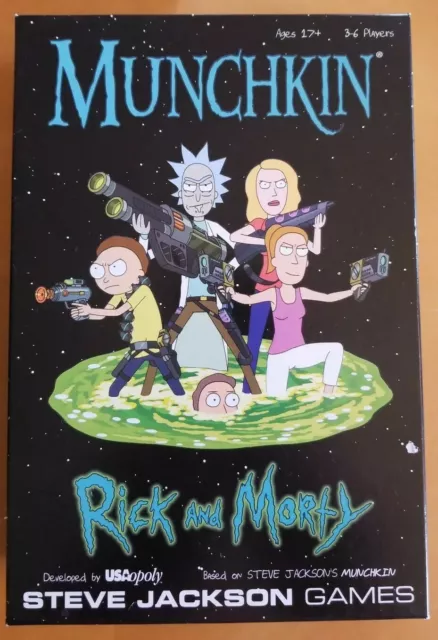 USAopoly MUNCHKIN Rick and Morty Edition IN HAND ships fast!