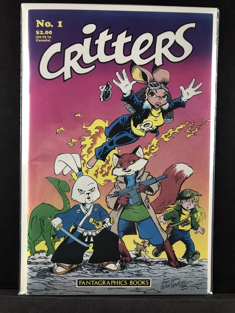 Critters 1 Fantagraphics Books 1986 Usagi Yojimbo Stan Sakai Cutey Bunny VF/NM