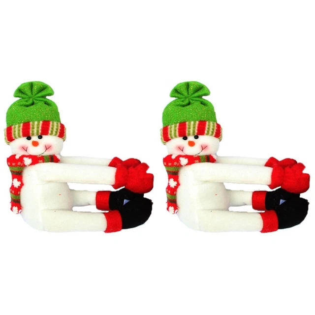 2 piezas Creativo Navidad Tema Botella de Vino Cubierta Dibujos Animados Frasco