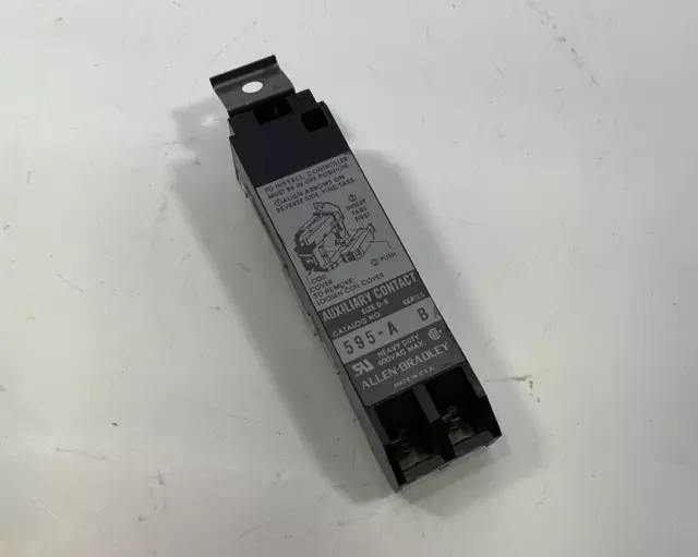 595-A Allen Bradley Size 0-5 1No Series B Auxiliary Contact