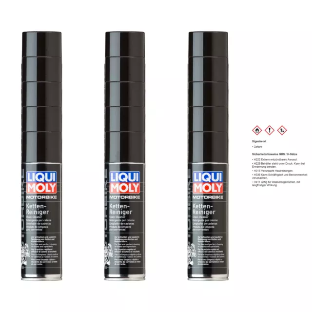 15x Liqui Moly Motorbike Ketten Reiniger Motorrad Racing Kettenspray 500 ml