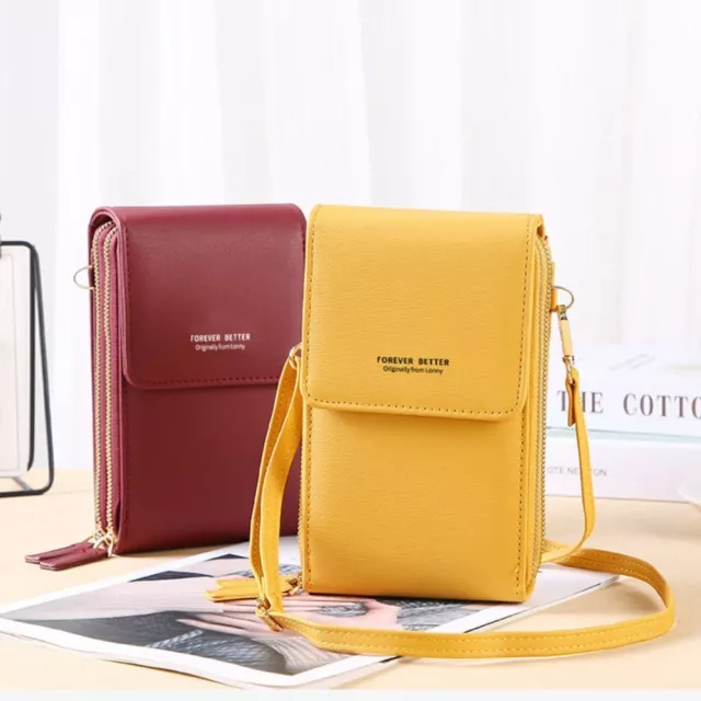 PU LEATHER CELL Phone Purse Large Capacity Women Sling Bag Female $21. ...