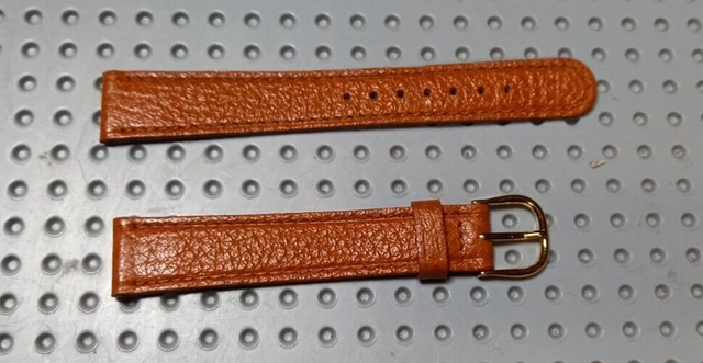 Bracelet En Cuir De Veau Marron 24 Mm Pour Montre INVICTA HQ - Doré - Neuf Sans étiquette