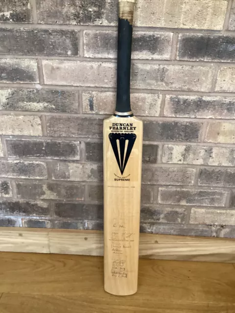 Full Size Cricket Bat Signed By Worcestershire & Warwickshire 1981