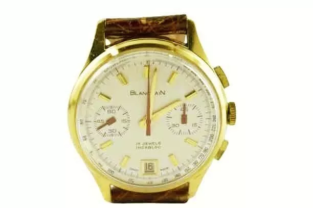 Raro Blancpain Cronogafo anni 60 manuale Oro Acciaio revisionato ottime condiz.