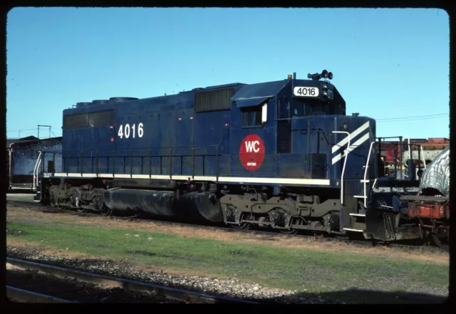 Original Rail Slide - WC Wisconsin Central 4016 N Fond du Lac WI 6-21-1992