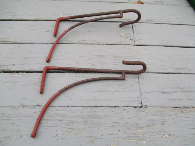 Antique 1800's  Equestrian Hand Forged Iron Tack & Tool Wall Rack 3