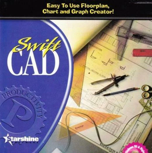 Swift Layout Drawing SWIFT CAD PC CD drawing floorplans chart graphs draw design layout ...