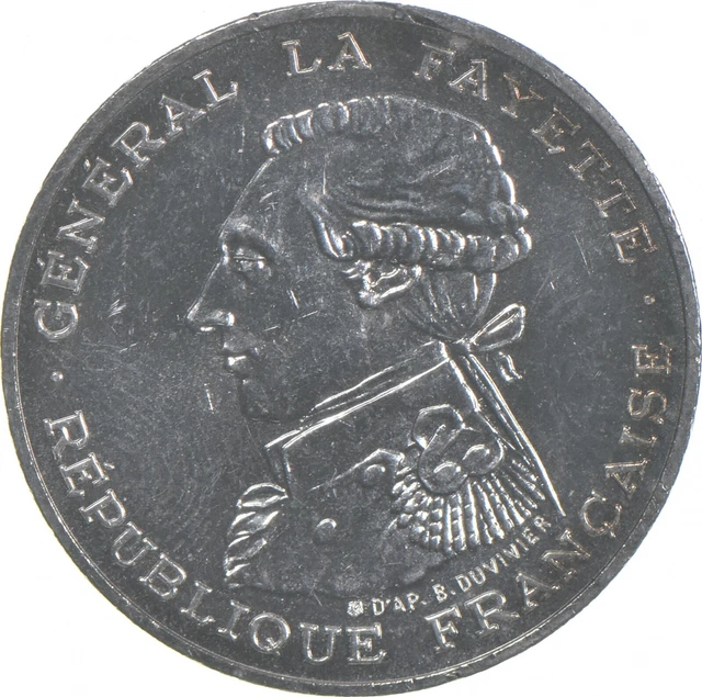 SILVER 1987 France 100 Francs - World Silver Coin *216
