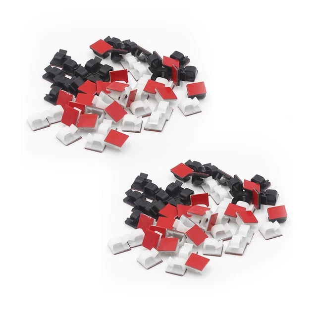 200 pezzi cavo adesivo filo permanente clip organizer cavo supporto permanente PermanenK3R4