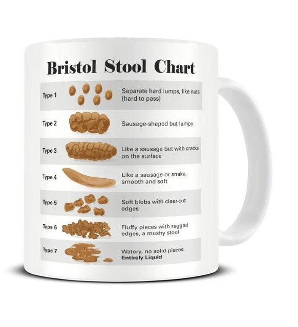 BRISTOL STOOL CHART Mug Nurse Doctor Care Worker Tea Coffee Cup Funny
