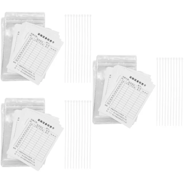 60 set etichette etichette di sicurezza dispositivo adesivi scheda scheda scheda