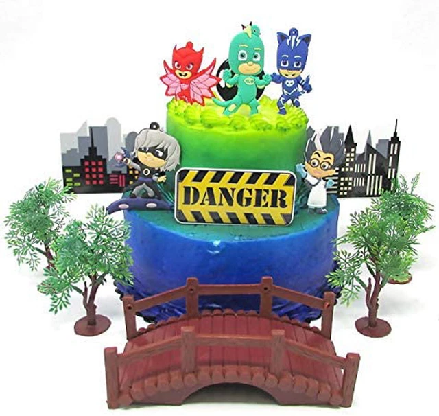 PJ MASKS BIRTHDAY Cake Topper Set Catboy, Luna Girl, Gekko, Owlette