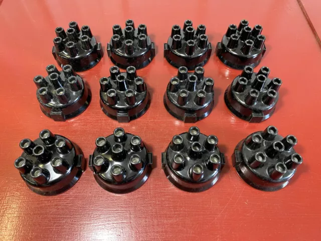 1933 - 1948 Chevrolet Olds Nash Packard Reo 6 Cyl Distributor Cap Lot (12)