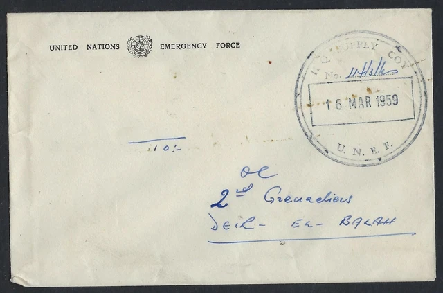 Lebanon 1959 United Nations Emergency Force In Beirut To Deir