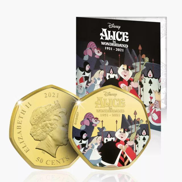 Disney Alice In Wonderland 70th Collectable Gold Coin - Do You Play Croquet 2