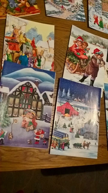 10 Assorted 1970/80’s Vintage Christmas Cards with traditional greetings [VA2] 7