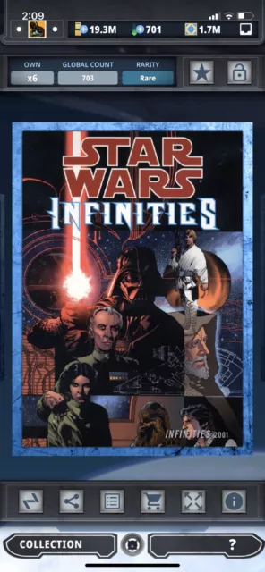 Topps Star Wars Digital Card Trader Blue Evolution: Comics Infinities Insert