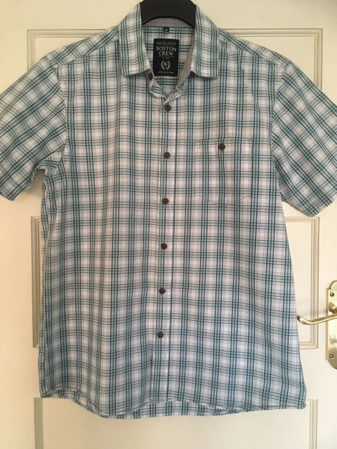 White short sales sleeve shirt asda