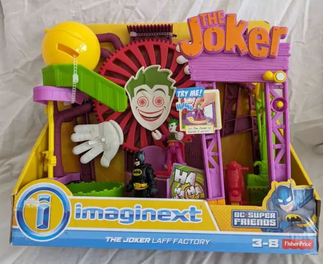 Fisher-Price Imaginext Dc Super Friends The Joker Laff Factory - New - Rare