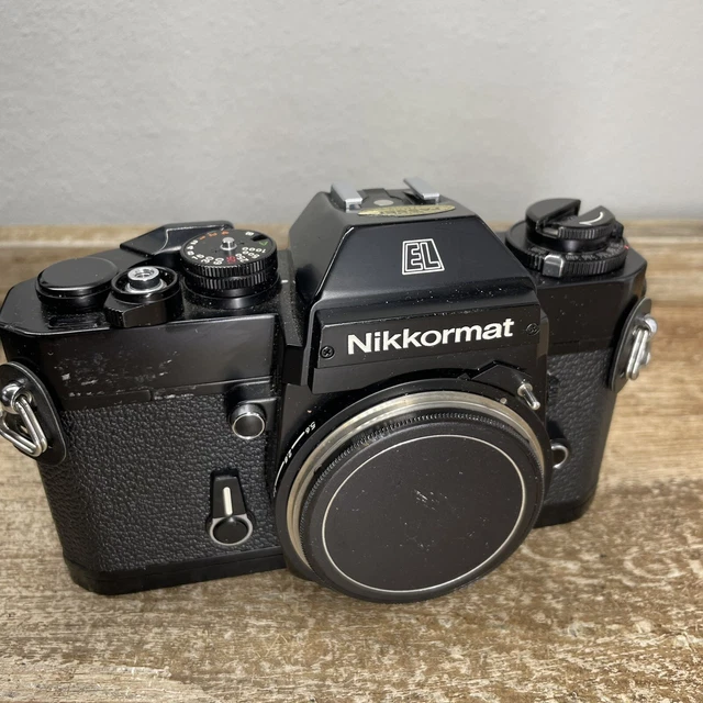 [ Exc +5 ] Nikon Nikomat EL Black 35mm Film SLR Camera Body from Japan
