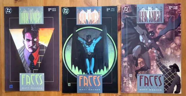 Batman Legends of the Dark Knight, Faces Part 1 - 3, Complete Set, Matt Wagner