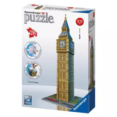 Puzzle Ravensburger 3D Big Ben, modello 12554, per costruzioni creative e