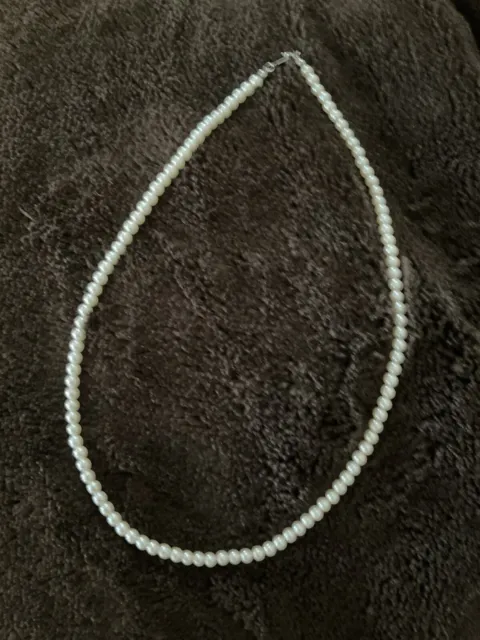 Beautiful Genuine String Of Cultured Pearls