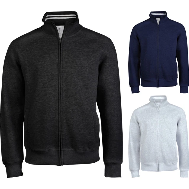 Mens Kariban Cotton Rich Full Zip Fleece Jacket Top