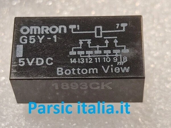 G5Y-1 5V RF SPDT Rele G5Y-1 DC5 OMRON 5VDC RELAY 9 PIN  ( = 5 PEZZI)
