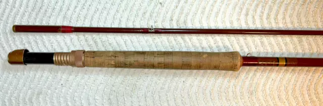 Fibreglass Trout Fly Rod FARLOW SHARPE GOLD BAND Hollow 2 Piece 9’ 6” #7 - 8