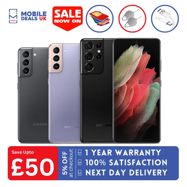 Samsung Galaxy S20 - S20 FE -S20+ -S21 - S21+ - S21 ULTRA 5G -128GB- Android A++