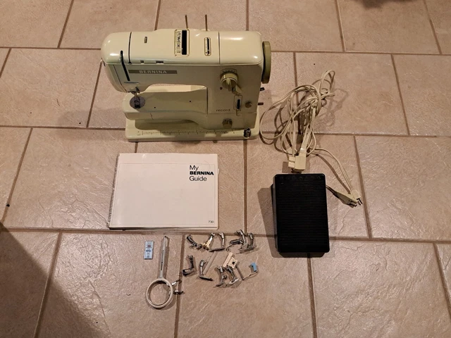 Bernina 730 Record Embroidery Sewing Machine w/ Pedal, & Accessories EUC!!! Bernina 730 Record Embroidery Sewing Machine w/ Pedal, & Accessories EUC!!!